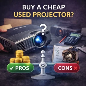 چرا بعضی ویدئو پروژکتورهای استوک ارزان هستند؟